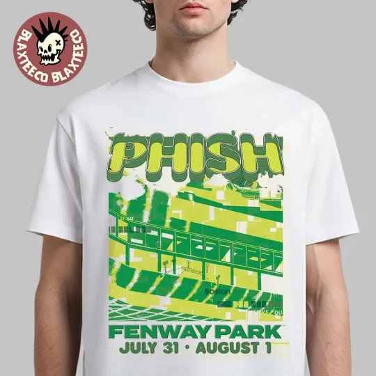 Phish Boston Fenway Park 2026 Event July 31–Aug 1 Limited Edition T-Shirt