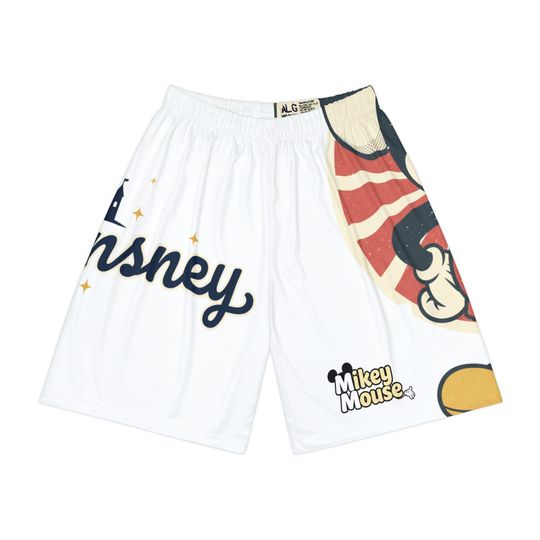 Discover Retro Mikey Mouse Graphic Shorts | All-Over Print