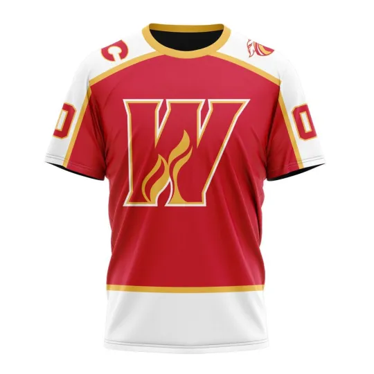Discover Calgary Wranglers Personalized 2025/26 Red Design 3D Hockey Fans