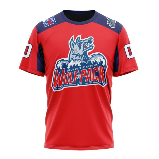 Discover Hartford Wolf Pack Personalized 2025/26 Red Design 3D Hockey Fans
