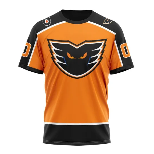 Discover Lehigh Valley Phantoms Personalized 2025/26 Orange Design 3D Hockey Fans