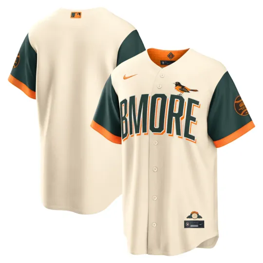 Discover Baltimore Orioles 2026 Mens City Connect Stadium Jersey Cream BMORE Eutaw