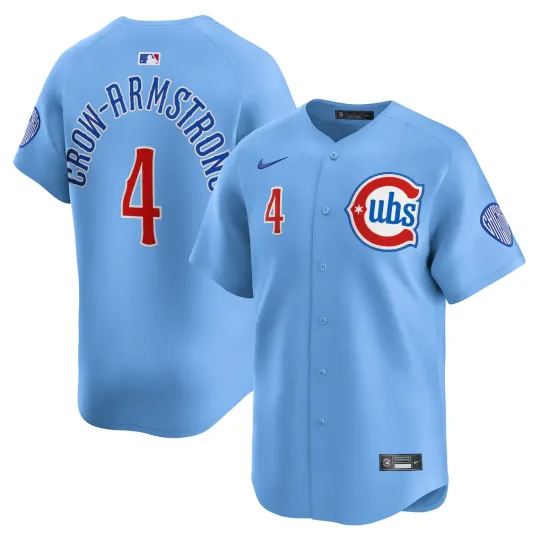 Discover Pete Crow-Armstrong Chicago Cubs Alternate Limited Player Jersey Light Blue