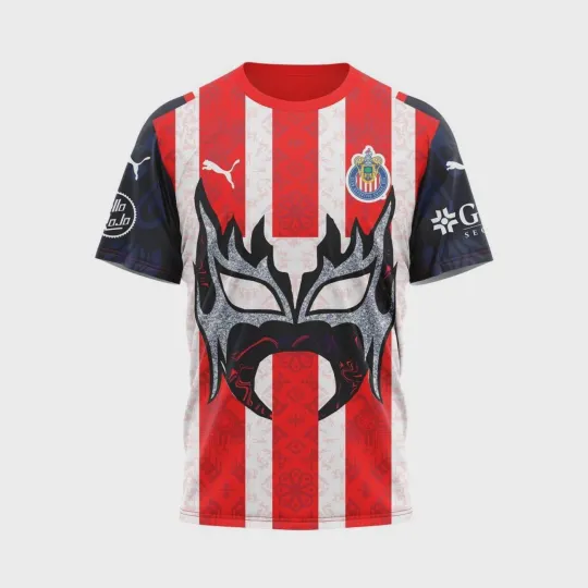 Discover Liga MX C.D. Guadalajara Y La Lucha Libre Shirt 3D Fullsize