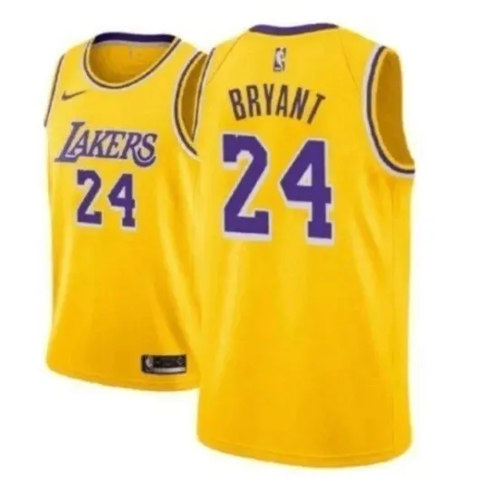 Discover Los Angeles Lakers Swingman KOBE BRYANT #24 Big Kids Jersey Sz L