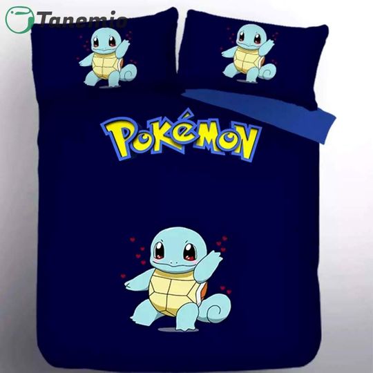 PKM Squirtle Dark Blue Bedding Set