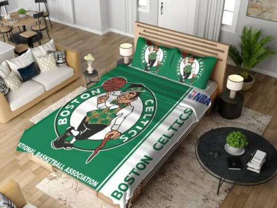 NBA Boston Celtics Bedding Set Blue White