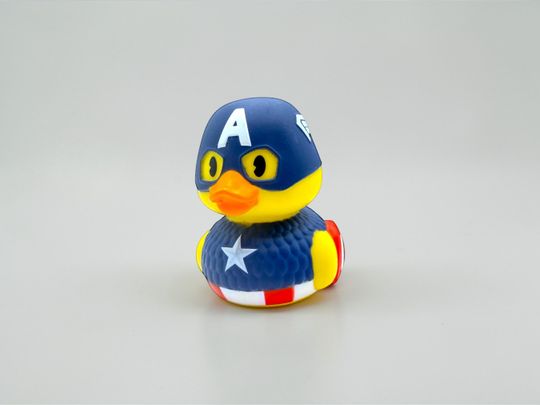 Discover Captain America Toy, Collectible Ducks, Superhero Rubber Duck Gift
