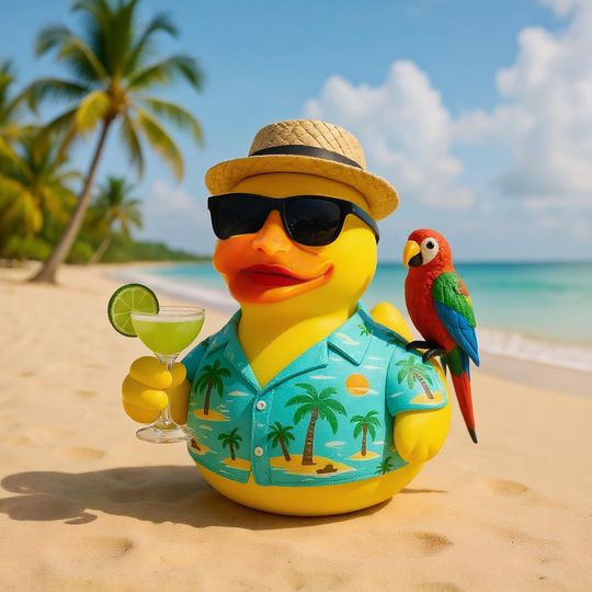 Jimmy Buffet Memorial Duck Jimmy Buffet Tropical Rainforest Accessories Margaritaville Jimmy Buffet-T Decor Parrot Duck Party Decorations