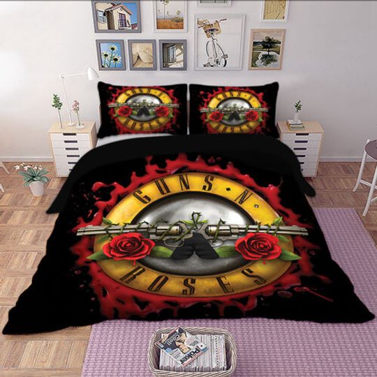 Discover Guns N’ Roses Black Bedding Set
