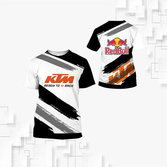 Discover KTM Motorcycles 3D White T-Shirt