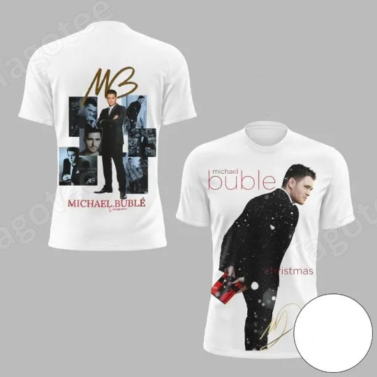 Discover Michael Buble Christmas Signature 3D shirt Unisex All Size R500