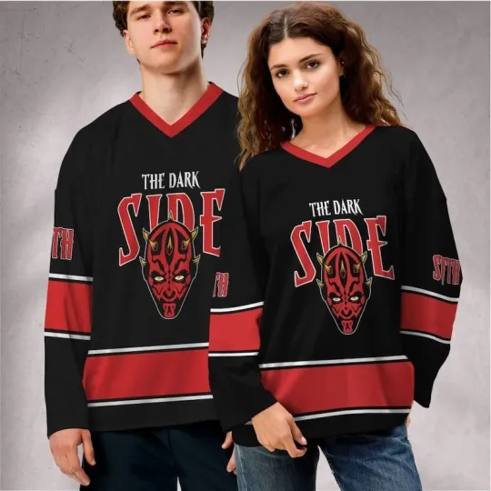 Personalized Star Wars Darth Maul Empire Hockey Jersey for Fans