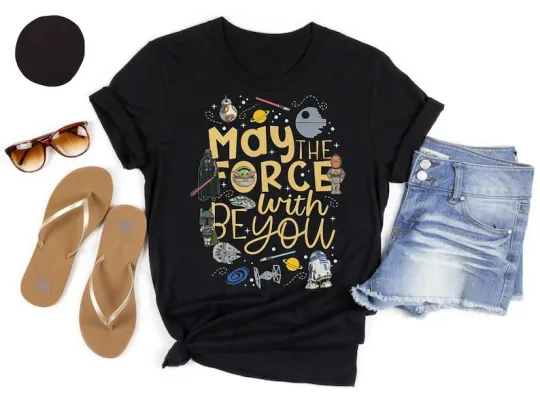 Discover May The Force Be With You Galaxy's Edge Star Wars T-Shirt for Men and Women