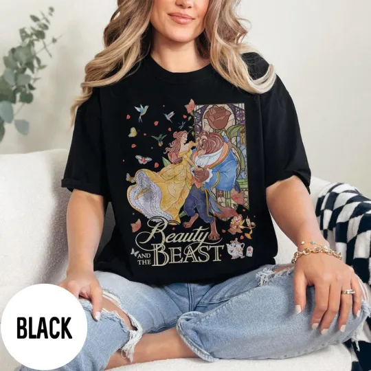 Discover Vintage Beauty and the Beast Fan T-Shirt for Men and Women