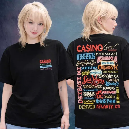 Discover Baby Keem Casino Tour 2026 Road Map T-Shirt