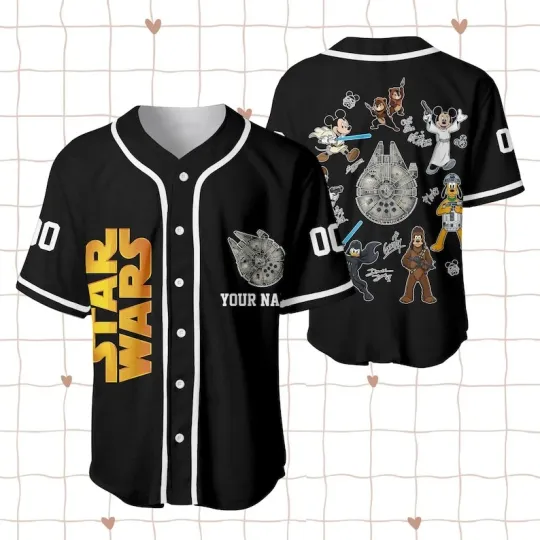 Discover Star Wars Day 50th Anniversary Galaxy's Edge Baseball Jersey Shirt