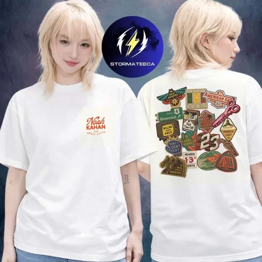 Discover Noah Kahann! Tracklist Shirt Two Sided 2026 Folk Music Tour Merch Unisex Graphic
