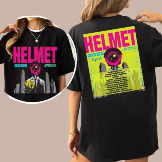 Discover HELMET 2026 TOUR Unisex Double Sided T-Shirt Gift For Fan