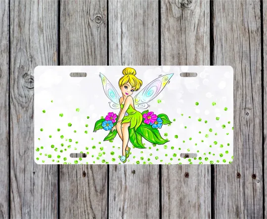 Discover Tinkerbell Inspired License Plate