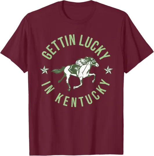 Discover Derby Vintage Getting Lucky In Kentucky Horse Racing Unisex T-Shirt