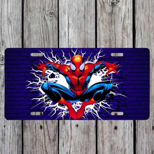 Discover Spiderman Inspired License Plate