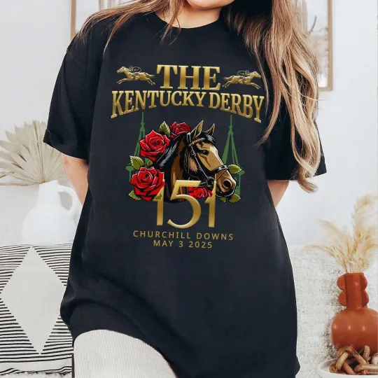 Discover The Kentucky Derby 2025 T Shirt, 151th, Churchill Downs,Derby Shirt