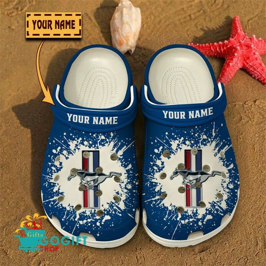 Discover Ford Mustang Custom Name Special Edition BW Crocs