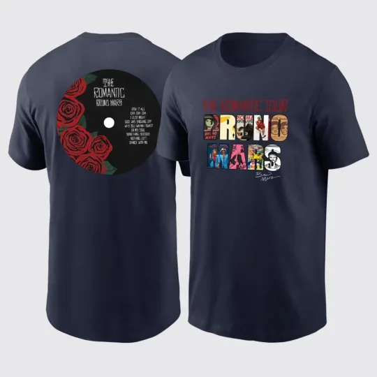 Discover HOT SALE - Bruno Mars The Romantic Tour 2026 Unisex Shirt
