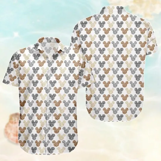 Vintage Mickey Minnie Hawaiian Shirt, Disney Trip 2026 Button Shirt