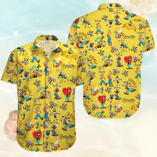 Discover Goofy Dog Hawaiian Shirt, Disney Beach Max Goof Hawaiian Shirt Funny Dog