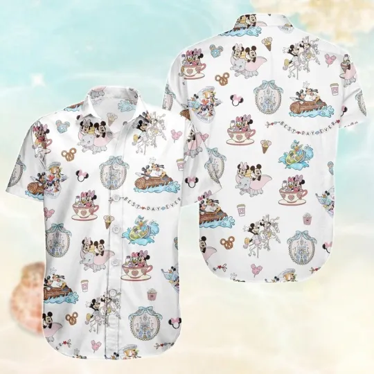Discover Disney Cruise Squad Hawaiian Shirt, Mickey And Friends Cruise Button Shirt