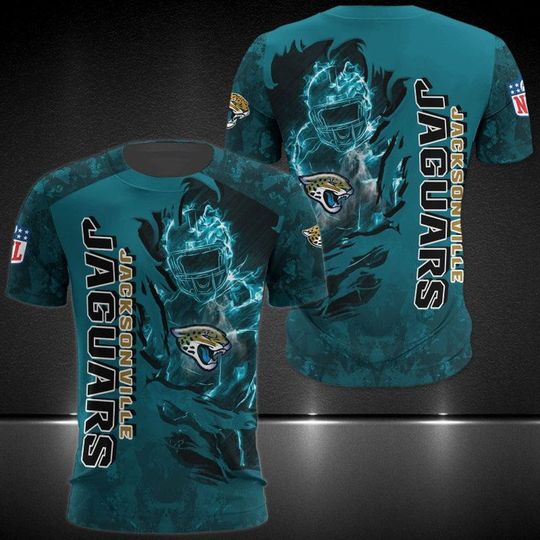Discover Jacksonville Jaguars 3D T-Shirt Football Tee