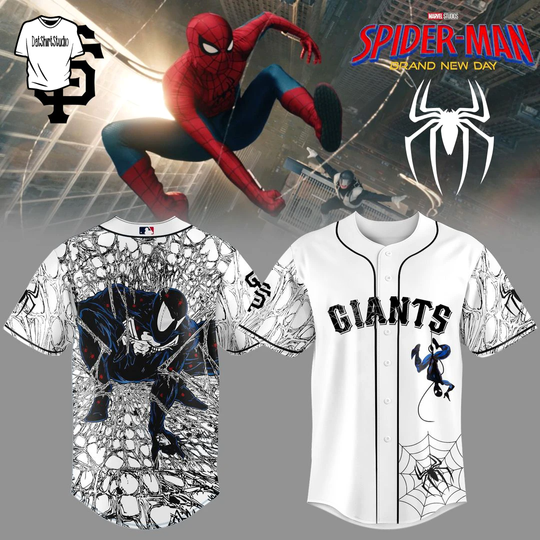 San Francisco Giants x Spider Man: Brand New Day Edition Baseball Jersey