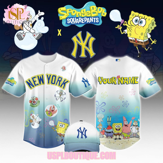 New York Yankees x SpongeBob SquarePants 2026 Custom Jersey
