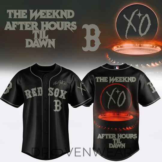 Boston Red Sox x Weeknds ”After Hours Til Dawn Tour” Signature Jersey