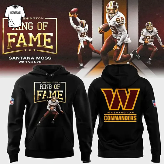 Washington Commanders Santana Moss Ring Of Fame Edition Hoodie