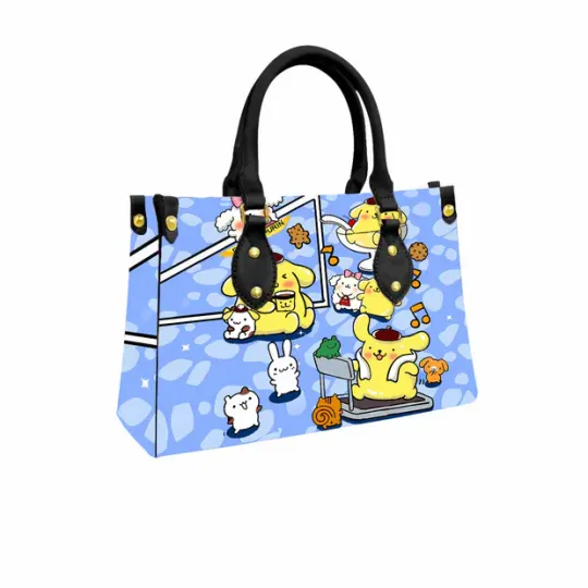 Pompompurin Sanrio Leather Handbag, Gifts for Women