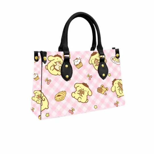 Pompompurin Leather Handbag, Gifts for Women