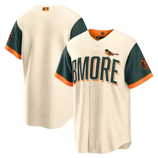 Baltimore Orioles 2026 Mens City Connect Stadium Jersey Cream BMORE Eutaw