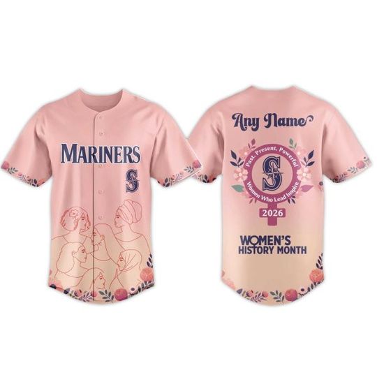2026 Mariners Women’s History Month Baseball Jersey