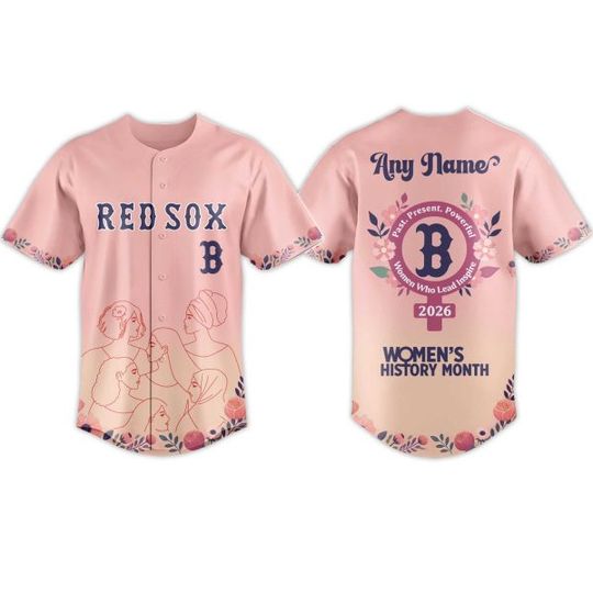 2026 Red Sox Women’s History Month Baseball Jersey