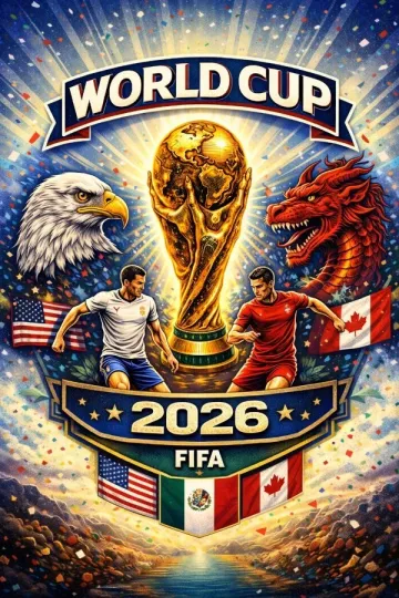 FIFA World Cup 2026 Wall Art Soccer Poster Football Home Decor