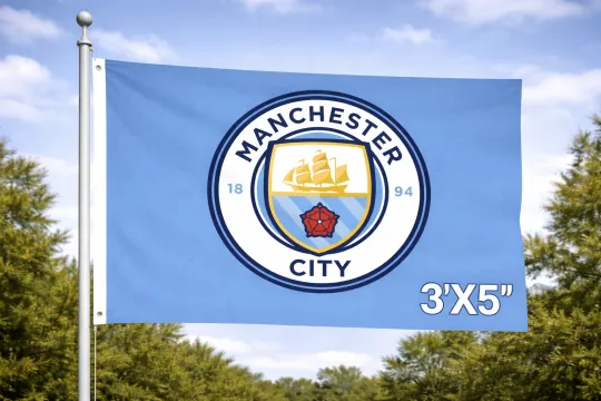 Discover Manchester City - Soccer/Futbol - 3'X5' Flag - Officially Licensed