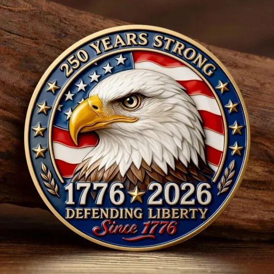 America 250th Anniversary Commemorative Challenge Coin Patriotic Gifts