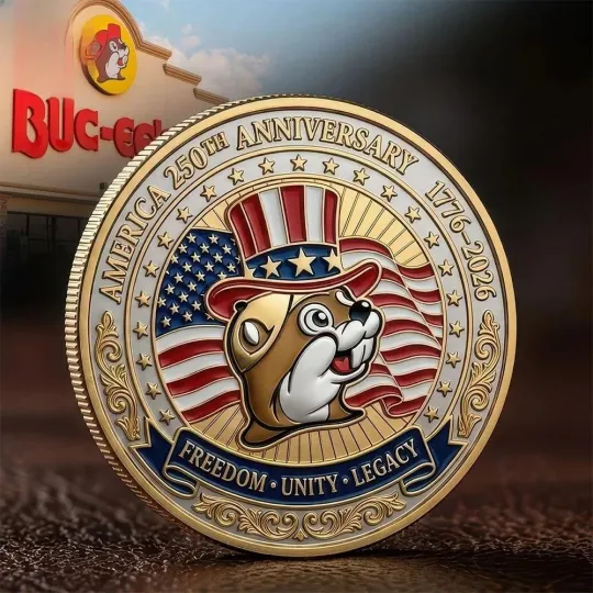 America 250Th Anniversary Bucees Limited Edition Commemorative Coin 2026