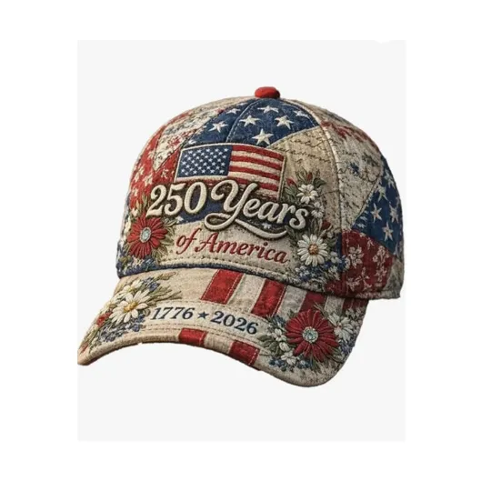 250 Years of America 1776-2026 Hat Commemorative Patriotic Cap Anniversary