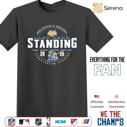 Discover Lancers 2026 OHSAA Boys basketball Division 6 Last Four Standing shirt