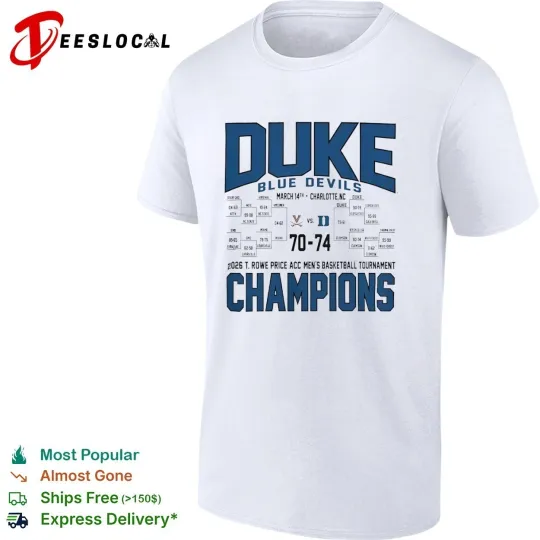 Discover Blue Devils T Rowe Price ACC Men’s basketball Tournament 2026 shirt