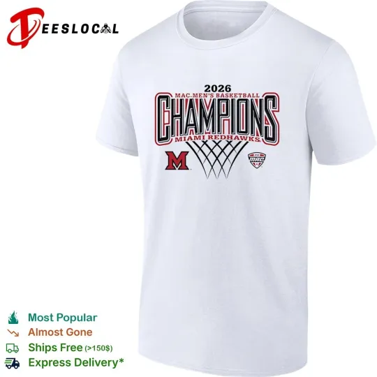 Discover RedHawks MAC Men’s Basketball Champions 2026 shirt